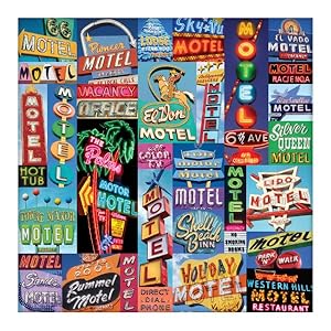 Seller image for Vintage Motel Signs : 500 Piece Puzzle for sale by GreatBookPrices