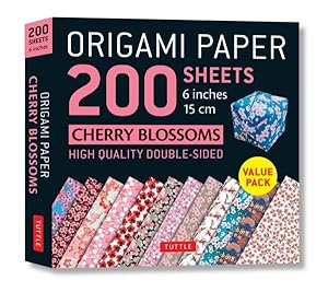Bild des Verkufers fr Origami Paper 200 Sheets Cherry Blossoms 6 Inch - 15cm : Tuttle Origami Paper: High-Quality Origami Sheets Printed With 12 Different Patterns: Instructions for 8 Projects Included zum Verkauf von GreatBookPrices