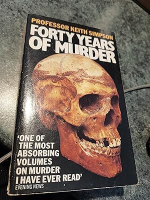 Bild des Verkufers fr Forty Years of Murder: An Autobiography zum Verkauf von SGOIS