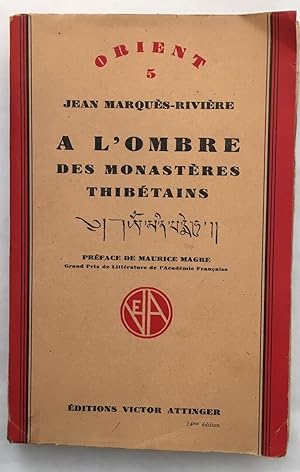 Seller image for  l' ombre des monastres Thibtains for sale by librairie philippe arnaiz