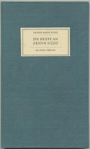 Bild des Verkufers fr Die Briefe an Grfin Sizzo. 1921-1926. zum Verkauf von Schsisches Auktionshaus & Antiquariat