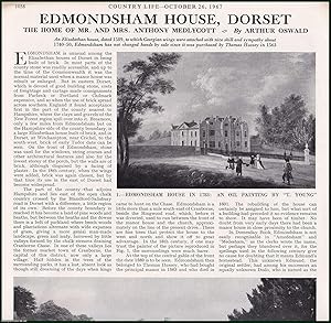 The Home of Mr. & Mrs. Anthony Medlycott, Edmondsham House, Dorset. Several pictures and accompan...