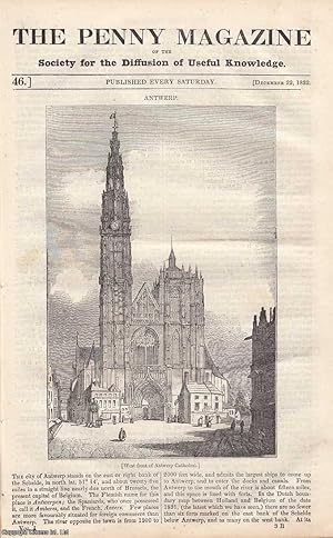 Image du vendeur pour Antwerp; Structue and Use of the Human Lungs; the Elgin Marbles; The Great Earthquake at Lisbon in 1755; The Silk Trade, etc. Issue No. 46, December 22nd, 1832. A complete original weekly issue of the Penny Magazine, 1832. mis en vente par Cosmo Books