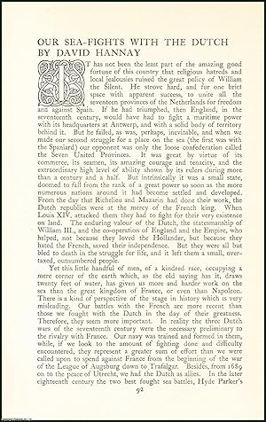 Our Sea-Fights with The Dutch. An uncommon original article from the Anglo Saxon Review, 1899.