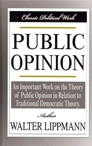 Seller image for Public Opinion for sale by GreatBookPrices