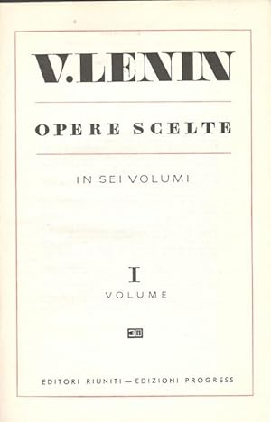 Opere scelte - volume I