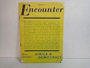Seller image for Africa & Democracy, Encounter Pamphlet No 8 Rita Hinden, Africa Bureau 1964 for sale by Devils in the Detail Ltd