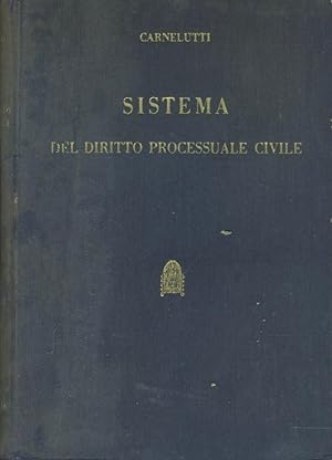 Sistema del diritto processuale civile. 3 volumi