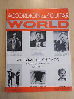 Accordion and Guitar World June 1961 - Leon Sach, Tommy Gumina, Pietro Deiro, Jr., Palmer & Hughe...