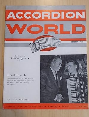 Accordion World October 1957 - Ronald Sweetz with Ed Sullivan