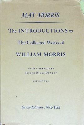 Bild des Verkufers fr The Introductions to The Collected Works of William Morris Vol 1 zum Verkauf von Wonder Book