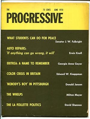 Seller image for The Progressive Volume 34 Number 6 (June 1970) for sale by Book Happy Booksellers