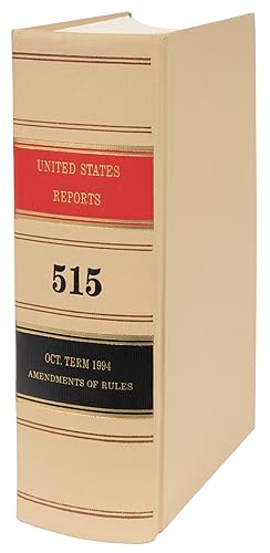 Bild des Verkufers fr United States Reports. Vol. 515 (Oct. Term 1994). Washington, 1998 zum Verkauf von The Lawbook Exchange, Ltd., ABAA  ILAB