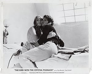 Bild des Verkufers fr The Bird with the Crystal Plumage (Two original photographs from the US release of the 1970 Italian film) zum Verkauf von Royal Books, Inc., ABAA