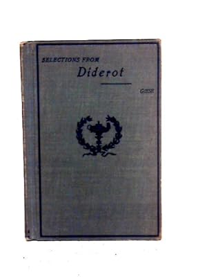 Bild des Verkufers fr Selections from Diderot zum Verkauf von World of Rare Books