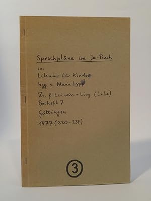 Bild des Verkufers fr Sprechplne im Ja-Buch zum Verkauf von ANTIQUARIAT Franke BRUDDENBOOKS