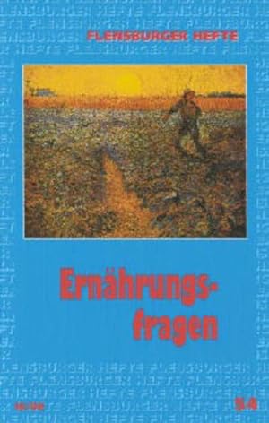 Image du vendeur pour Ernhrungsfragen (Flensburger Hefte - Buchreihe) mis en vente par Gerald Wollermann
