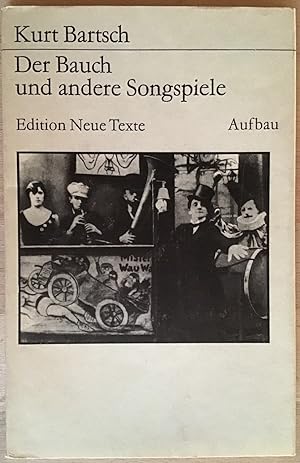 Bild des Verkufers fr Der Bauch und andere Songspiele. zum Verkauf von Antiquariat Peda