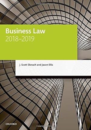 Seller image for Business Law 2018-2019 (Legal Practice Course Manuals) for sale by WeBuyBooks