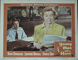 Imagen del vendedor de Young Man With a Horn Lobby Card #4 1950 Doris Day, Lauren Bacall, Kirk Douglas a la venta por AcornBooksNH