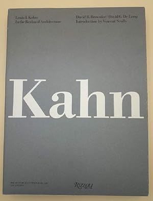 Imagen del vendedor de LUIS I.KAHN: IN THE REALM OF ARCHITECTURE(1991) a la venta por Invito alla Lettura