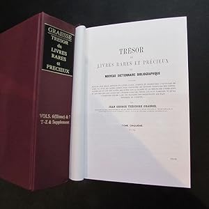 Imagen del vendedor de Tresor de Livres Rares et Precieux ou Nouveau Dictionnaire Bibliographique - Volume I bis IV(Reprint) a la venta por Bookstore-Online