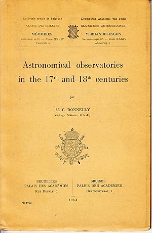 Image du vendeur pour Astronomical Observatories in the 17. and 18. Centuries. - mis en vente par Antiquariat Tautenhahn