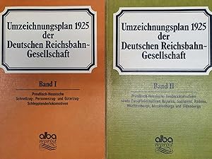 Umzeichnungsplan 1925 der Deutschen Reichsbahn-Gesellschaft. - [2 Bände]. -