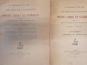 Image du vendeur pour Les Recueils Collectifs de Posies Libres et Satirques publis depuis 1600 jusqu' la Mort de Thophile (1626). - [2 Bnde]. - mis en vente par Antiquariat Tautenhahn