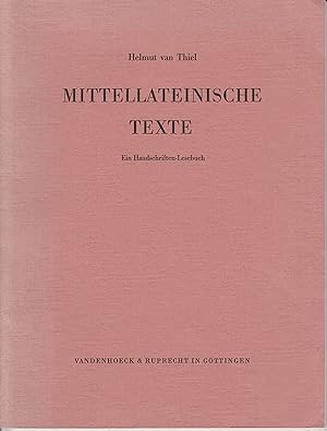 Bild des Verkufers fr Mittellateinische Texte: Ein Handschriften-Lesebuch. - zum Verkauf von Antiquariat Tautenhahn