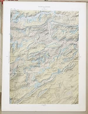 Bild des Verkufers fr Atlas orogologique du Dpartement du Doubs. Echelle 1:80 000. zum Verkauf von Antiquariat Martin Barbian & Grund GbR