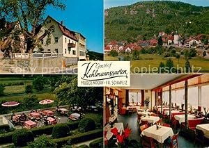 Postkarte Carte Postale 73754753 Muggendorf Fraenkische Schweiz Gasthof Kohlmannsgarten Terrasse ...
