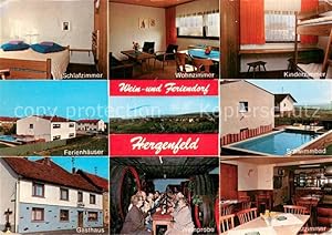 Bild des Verkufers fr Postkarte Carte Postale 73759925 Hergenfeld Gasthaus und Weingut Lang Schlafzimmer Wohn und Kinderzimmer zum Verkauf von Versandhandel Boeger