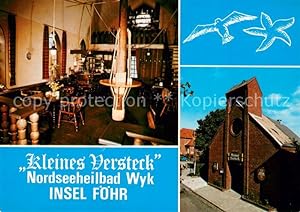 Seller image for Postkarte Carte Postale 73758560 Wyk Foehr Kleines Versteck Gaststube Foehr for sale by Versandhandel Boeger