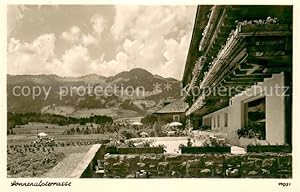 Bild des Verkufers fr Postkarte Carte Postale 73761470 Sonthofen Oberallgaeu Alpen Moorbad Sonnenalp Terrasse Sonthofen Oberal zum Verkauf von Versandhandel Boeger