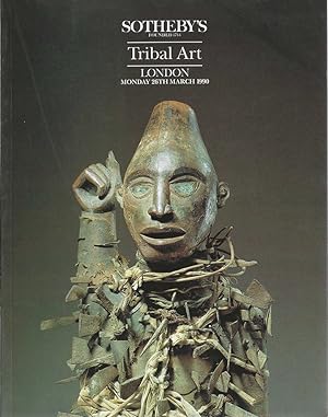 Seller image for Sotheby's Tribal Art London Monday 26th March 1990 for sale by Bishop's Curiosities