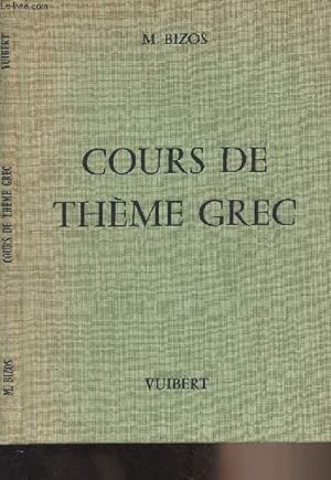 Seller image for Cours de thme grec (9e dition) for sale by Le-Livre