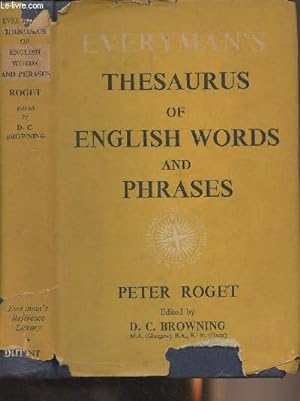 Seller image for Everyman's Thesaurus of English Words and Phrases for sale by Le-Livre