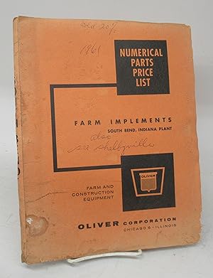 Immagine del venditore per Numerical Parts Price List, Farm Implements, South Bend, Indiana Plant venduto da Attic Books (ABAC, ILAB)