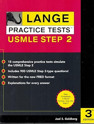 Immagine del venditore per LANGE PRACTICE TESTS FOR THE USMLE STEP 2 venduto da Z-A LLC