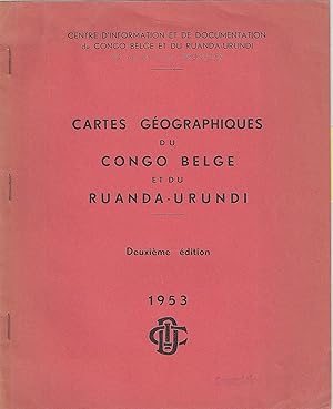 Cartes géographiques du Congo Belge et du Ruanda-Urundi