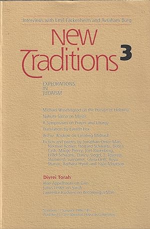 New Traditions Explorations in judaism Issue 3