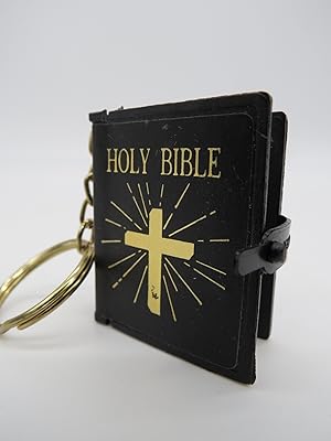 MINIATURE BIBLE (PERHAPS SMALLEST EVER PRINTED) KEYCHAIN