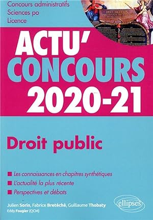 actu'concours ; droit public ; cours et QCM (édition 2020/2021)
