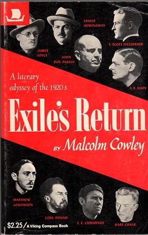Seller image for Exile's Return: A Literary Odyssey of the 1920s for sale by Clausen Books, RMABA