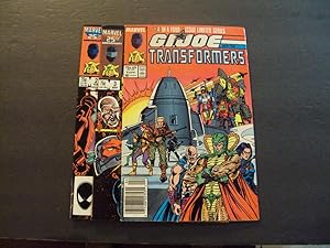 3 Iss G.I. Joe Transformers #2-4 Copper Age Marvel Comics