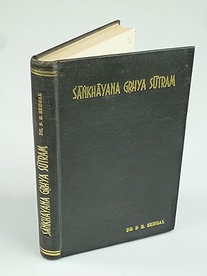 Bild des Verkufers fr Sankhayana Grhya Sutram. zum Verkauf von Antiquariat Dorner