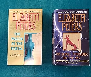 Imagen del vendedor de The Falcon At the Portal & He Shall Thunder in the Sky (Amelia Peabody 2 book set) a la venta por N. Carolina Books