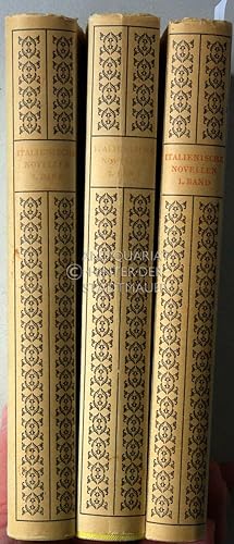 Italienische Novellen. (3 Bde.) Übersetzungen v. Eduard v. Bülow, Bruni Henrich, Adalbert Keller,...