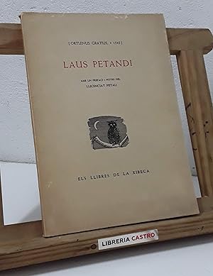 Imagen del vendedor de Laus Petandi (Numerat) a la venta por Librera Castro